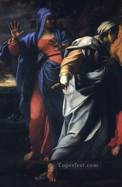 Saintes femmes au tombeau du Christ détail religieux Annibale Carracci Peintures à l'huile
